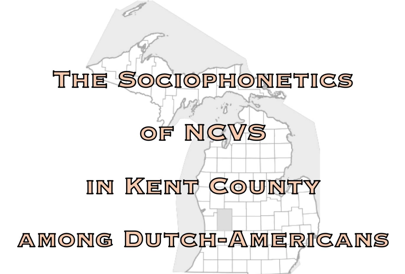 The Sociophonetics of NCVS in Kent County among Dutch-Americans